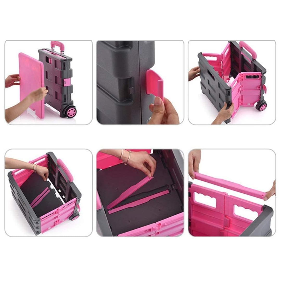 Carrito Plegable Rosa