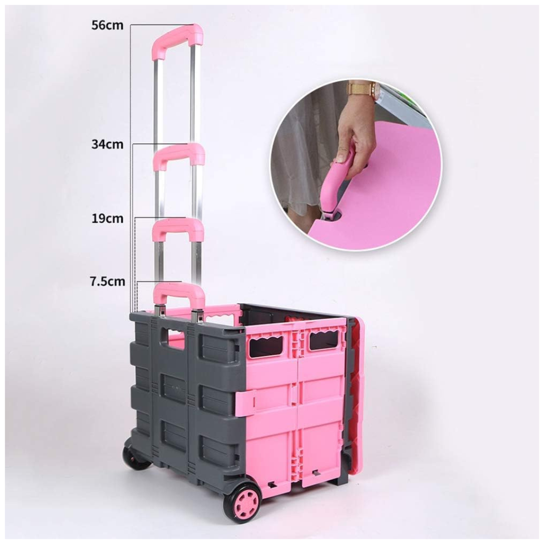 Carrito Plegable Rosa
