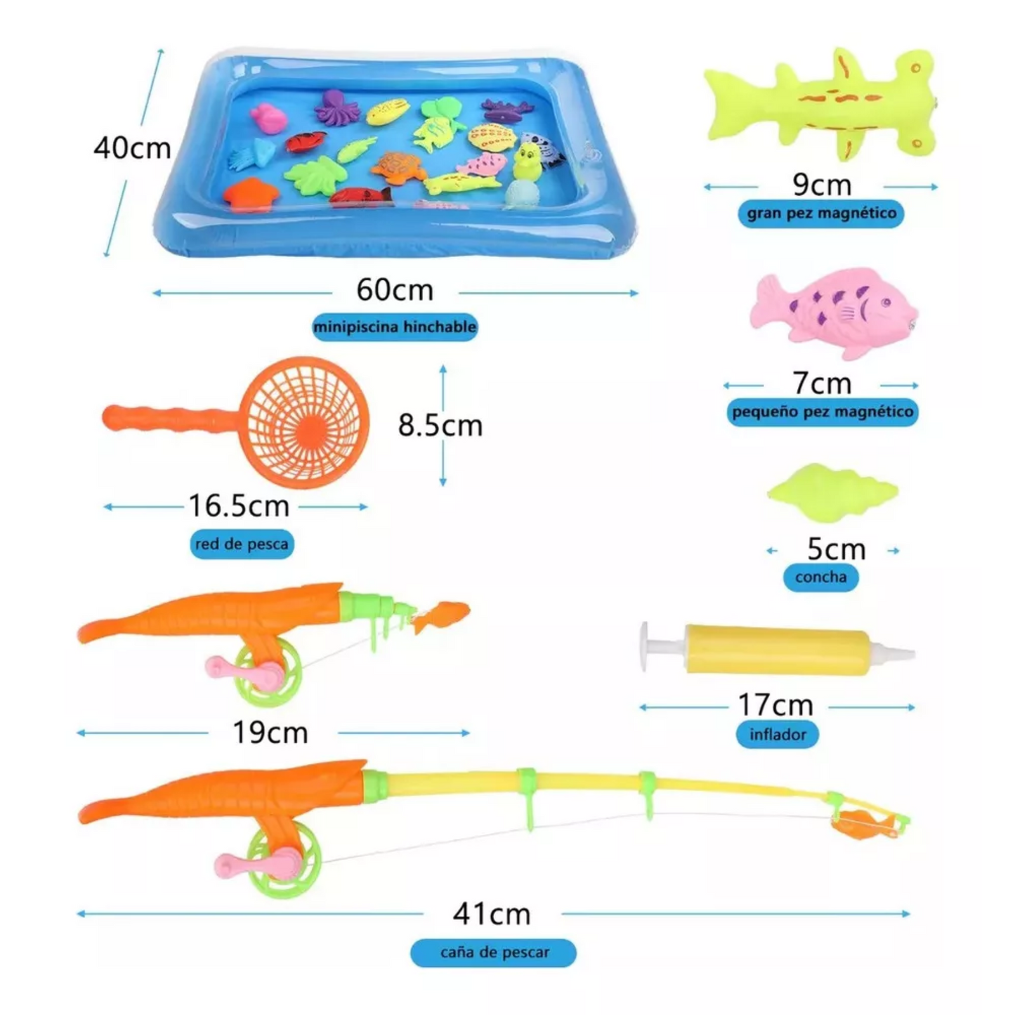 Juego Pesca Magnética para Niños