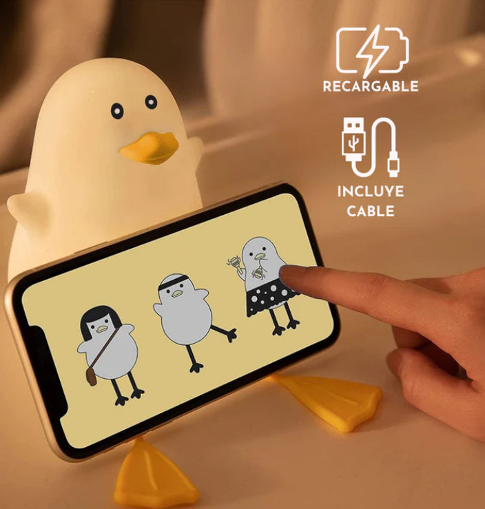 Lámpara de noche Patito USB