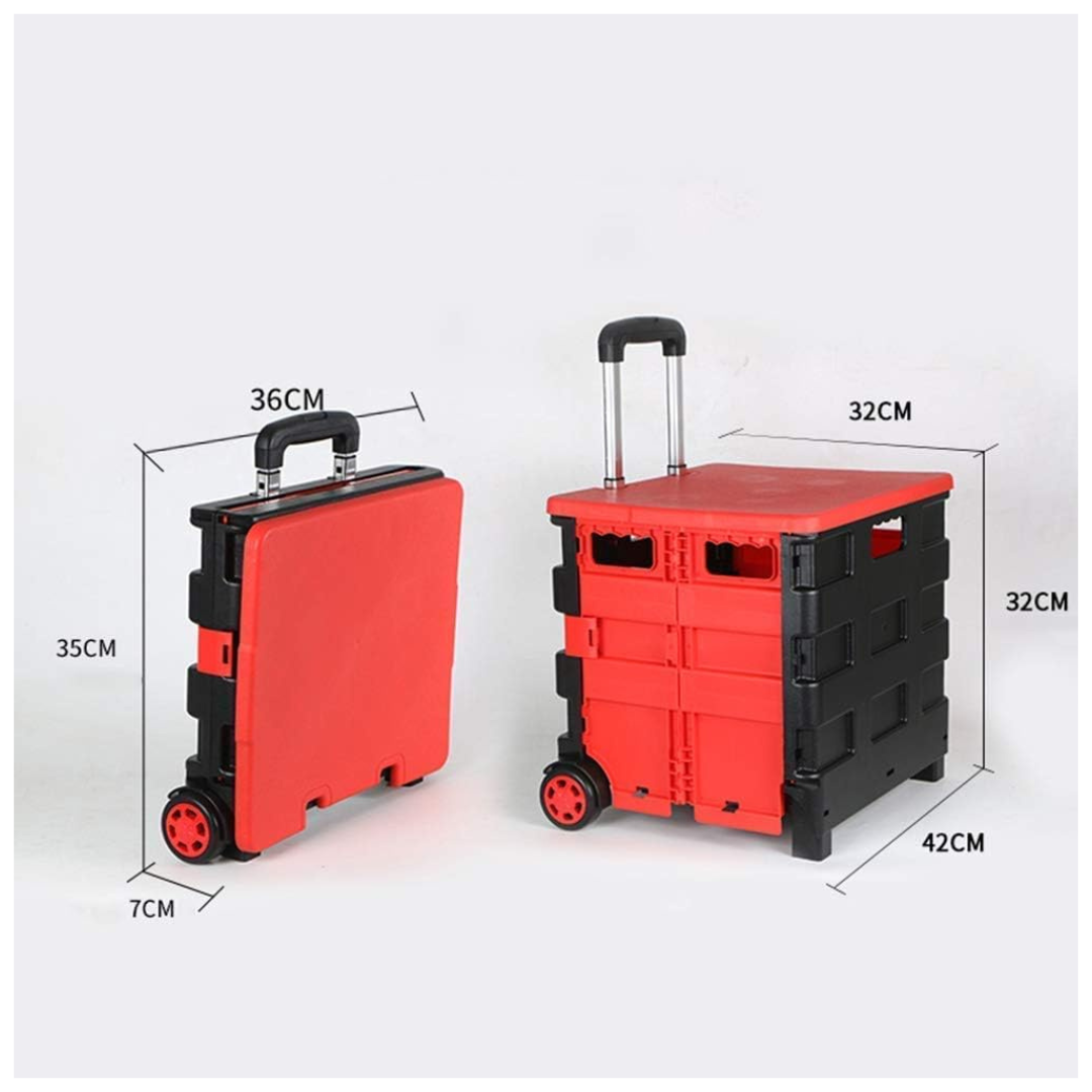 Carrito plegable rojo