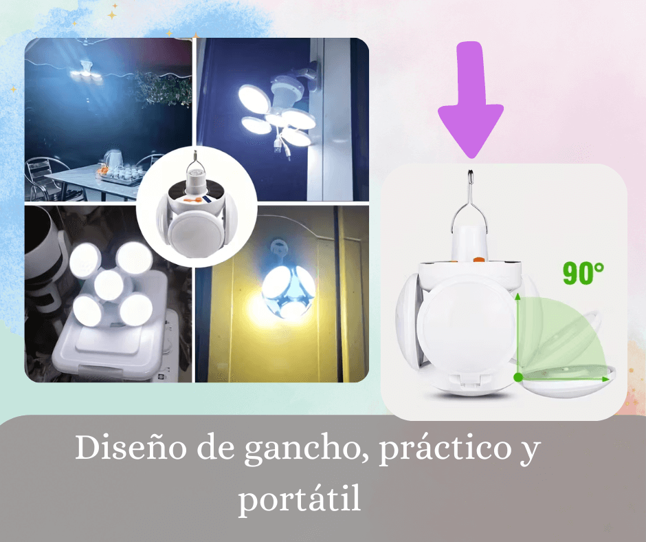 Pack Iluminación Power - 2 x Lámpara Solar Plegable