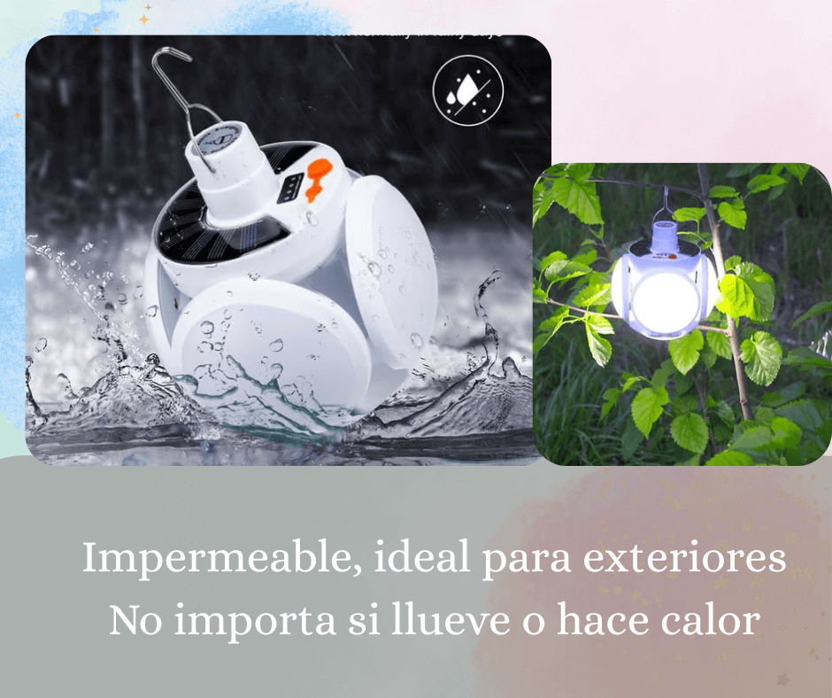 Pack Iluminación Power - 2 x Lámpara Solar Plegable