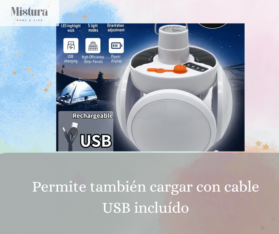 Pack Iluminación Power - 2 x Lámpara Solar Plegable