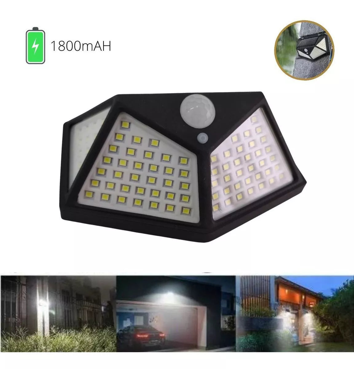 Lámpara LED carga solar