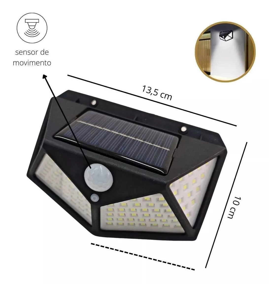 Lámpara LED carga solar