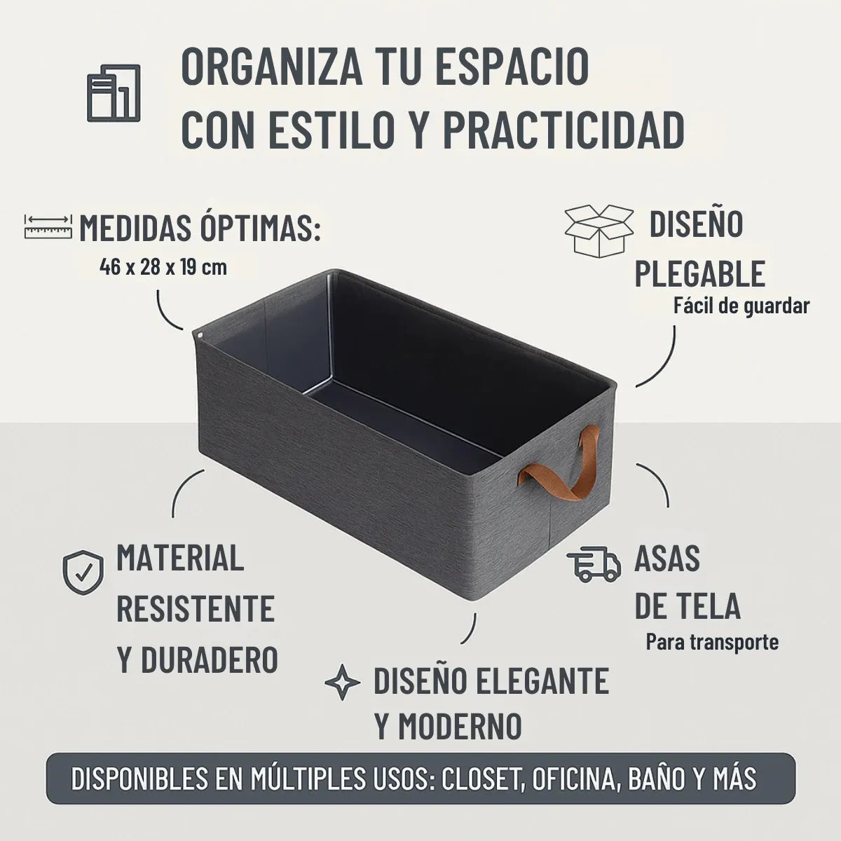 Caja Organizadora Plegable 🧦👚👖