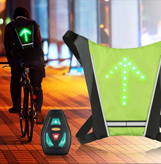 Chaleco señalizador para bicicleta