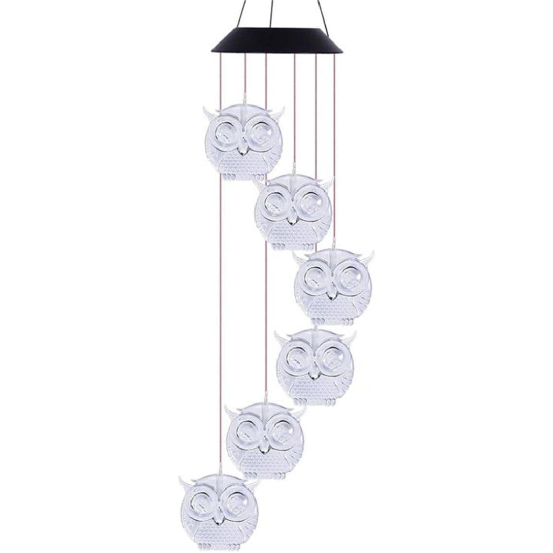 Campanillas de Viento de Búho LED