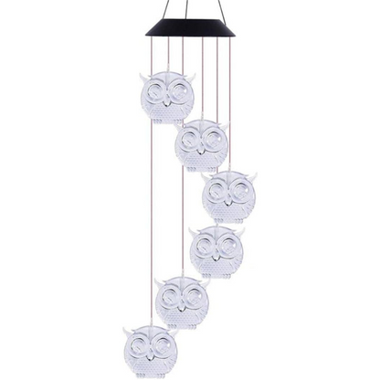 Campanillas de Viento de Búho LED