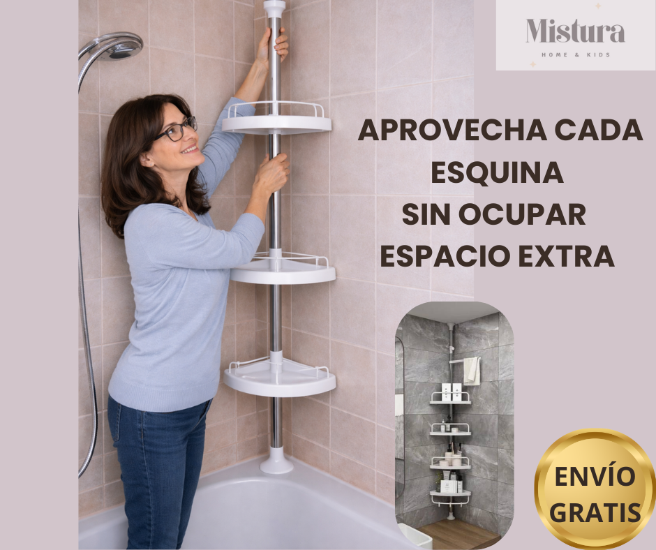 Organizador Smart - Organiza tu baño y aprovecha cada esquina sin ocupar espacio extra 🚿✨