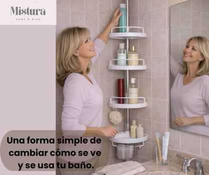 Organizador Smart - Organiza tu baño y aprovecha cada esquina sin ocupar espacio extra 🚿✨