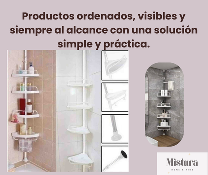Organizador Smart - Organiza tu baño y aprovecha cada esquina sin ocupar espacio extra 🚿✨