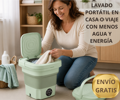 Mini Wash - Lavado portátil en casa o viajes con menos agua y energía 💧👕🧦