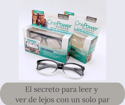 Lentes One Power Full - Un solo lente práctico para tus actividades del día 👓😎