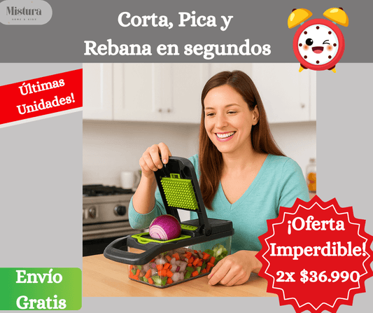 Picadora Multifuncional-La herramienta que simplifica tus comidas diarias