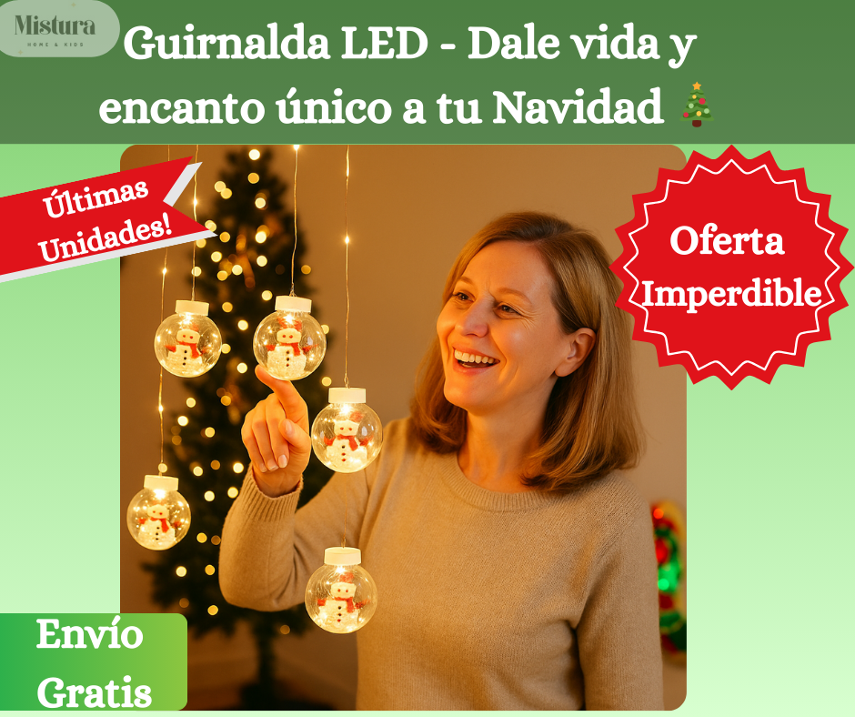 Guirnalda LED - Dale vida y encanto único a tu Navidad 🎄