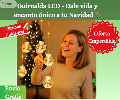 Guirnalda LED - Dale vida y encanto único a tu Navidad 🎄