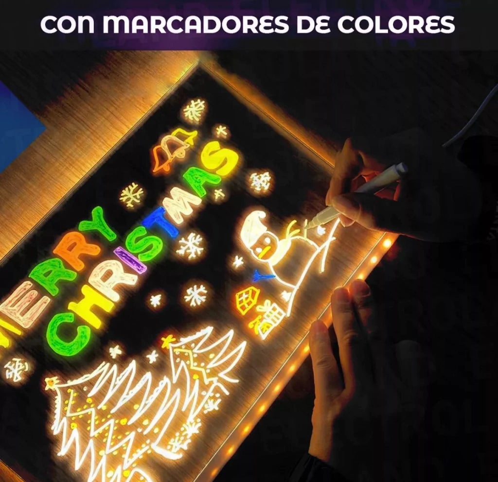 Pizarra Lámpara LED Acrílica