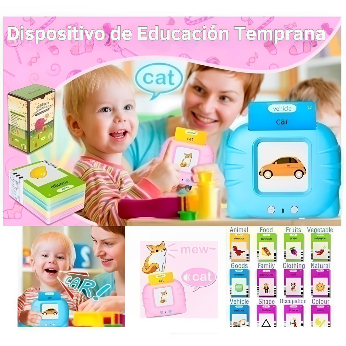 Juguete Aprendizaje Español inglés para Niños