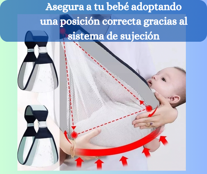 Porta Flex Bebé -Ajustable y Ergonómico💕 - Mejora la postura y alivia tus brazos ✨