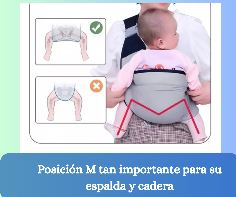 Porta Flex Bebé -Ajustable y Ergonómico💕 - Mejora la postura y alivia tus brazos ✨