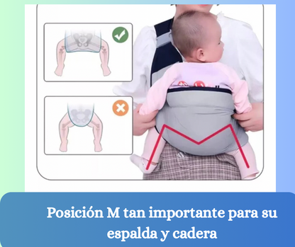 Porta Flex Bebé -Ajustable y Ergonómico💕 - Mejora la postura y alivia tus brazos ✨