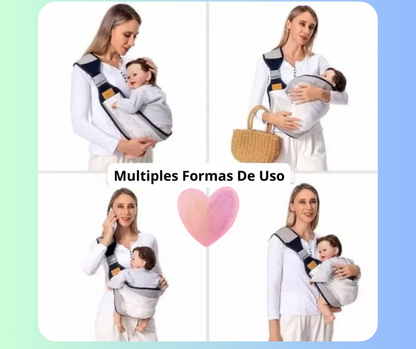 Porta Flex Bebé -Ajustable y Ergonómico💕 - Mejora la postura y alivia tus brazos ✨