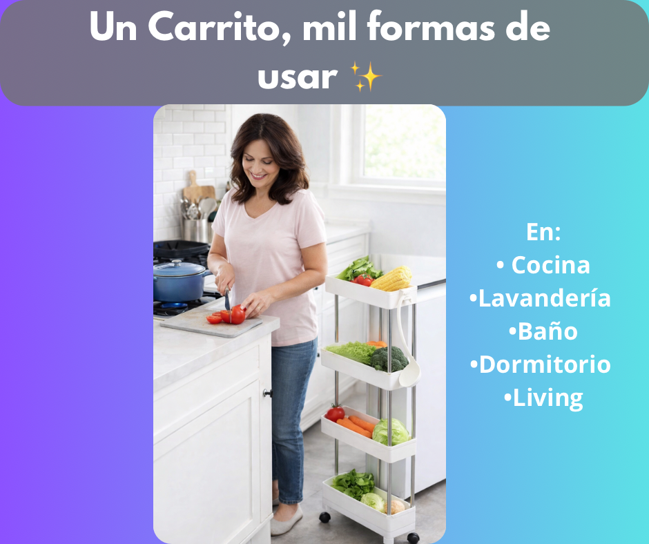 Carrito Ordena Check -  Aprovecha cada rincón de tu casa ✨💡👏