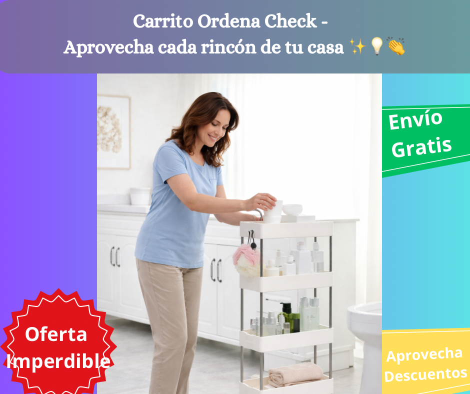 Carrito Ordena Check -  Aprovecha cada rincón de tu casa ✨💡👏
