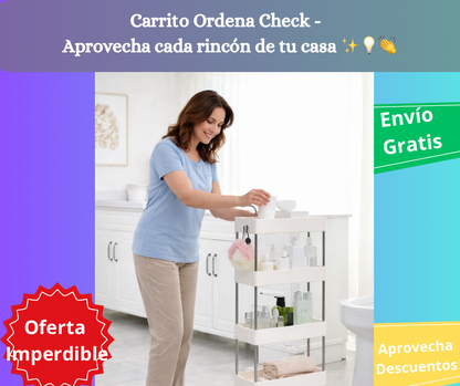 Carrito Ordena Check -  Aprovecha cada rincón de tu casa ✨💡👏