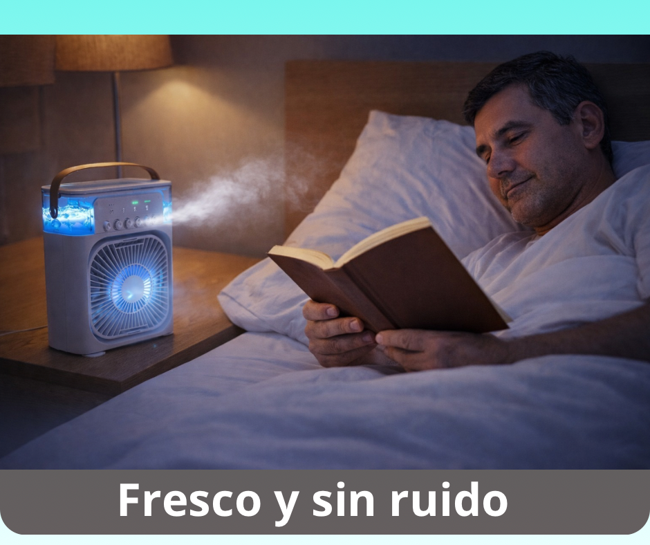 Ventilador Aqua Pro –Aire Más Fresco y Confortable Al Instante 🧊💧😊