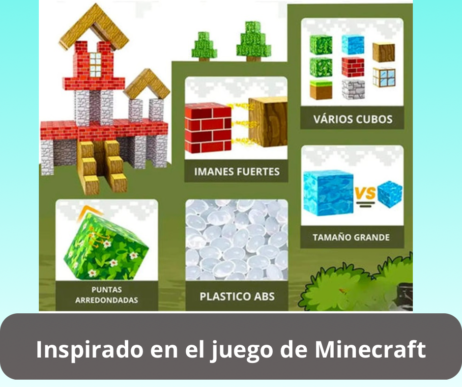 Eco Blocks 28 PCS - Juego creativo que estimula la imaginación sin pantallas 🧱⛏️✨