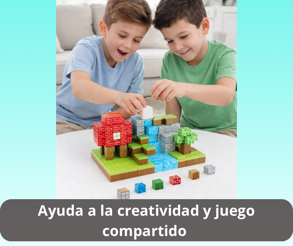 Eco Blocks 28 PCS - Juego creativo que estimula la imaginación sin pantallas 🧱⛏️✨