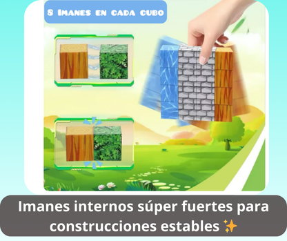Eco Blocks 28 PCS - Juego creativo que estimula la imaginación sin pantallas 🧱⛏️✨