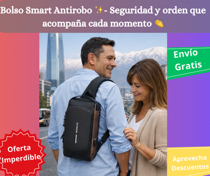 Bolso Smart Antirrobo ✨- Seguridad y orden que acompaña cada momento 👏