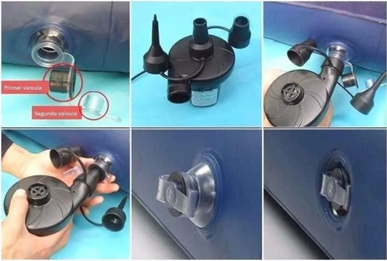 Colchón inflable para uso automóvil