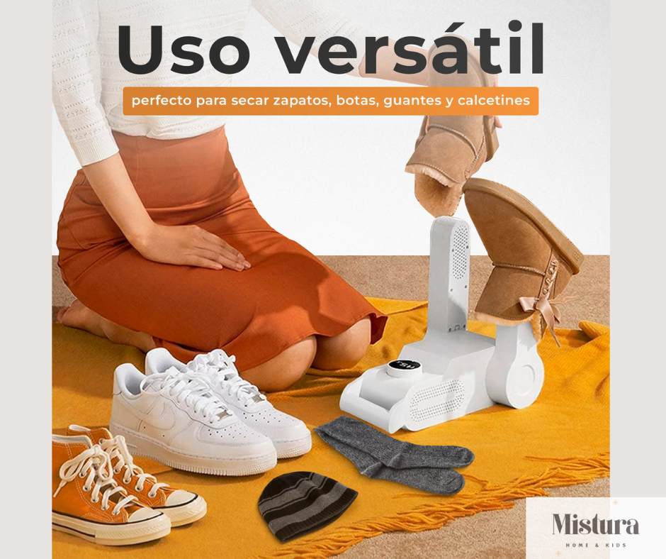 Secador Step Pro – Seca tus zapatos y reduce la humedad de forma rápida y práctica 👟👞✨