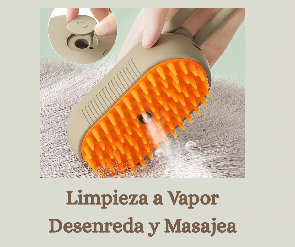 Cepillo de vapor para mascotas