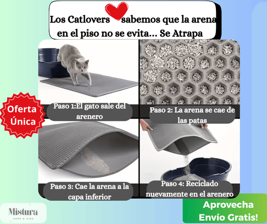 Alfombra Atrapa Arena😺La Solución al problema de una vez