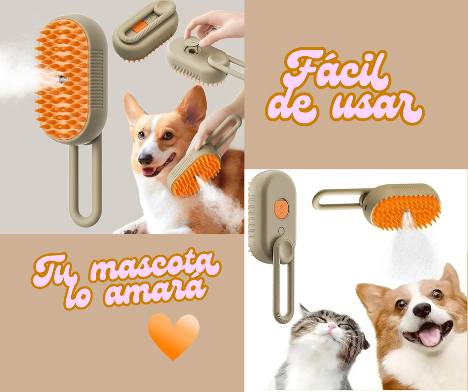 Cepillo de vapor para mascotas