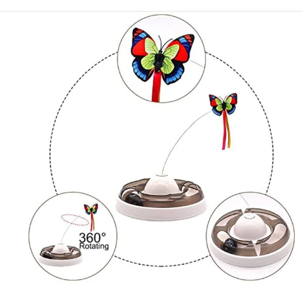Juego interactivo Mariposas para Gatos